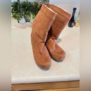UGG Tan Shearling Lined Boots